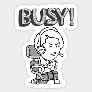 Busy Sticker